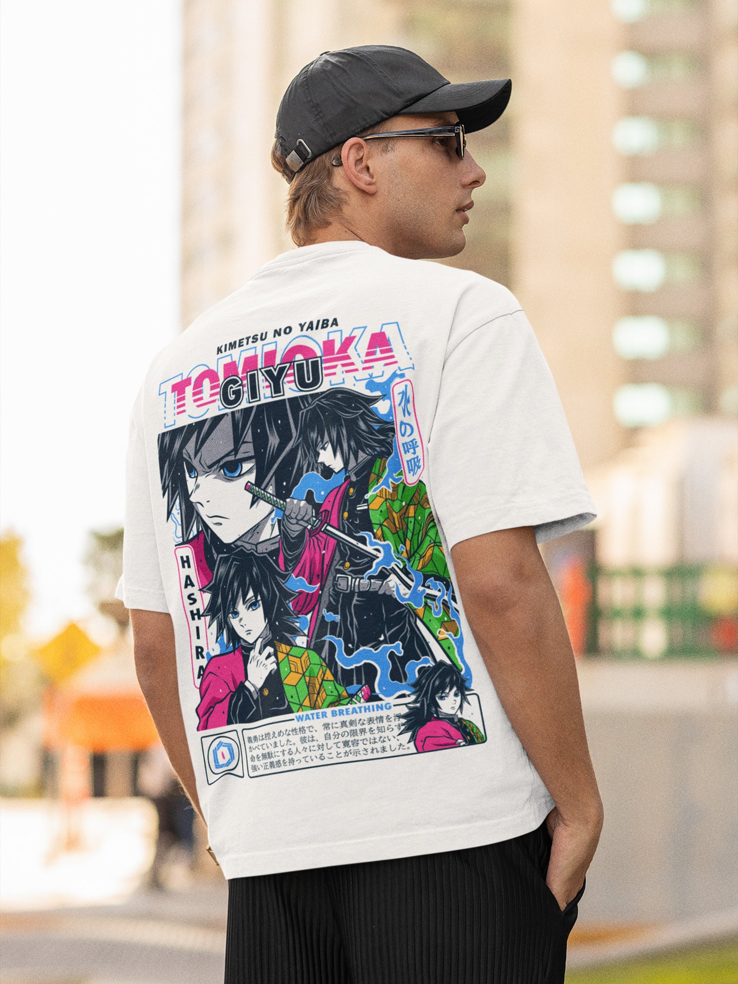 Tomioka Giyu – Water Breathing Oversized T-Shirt