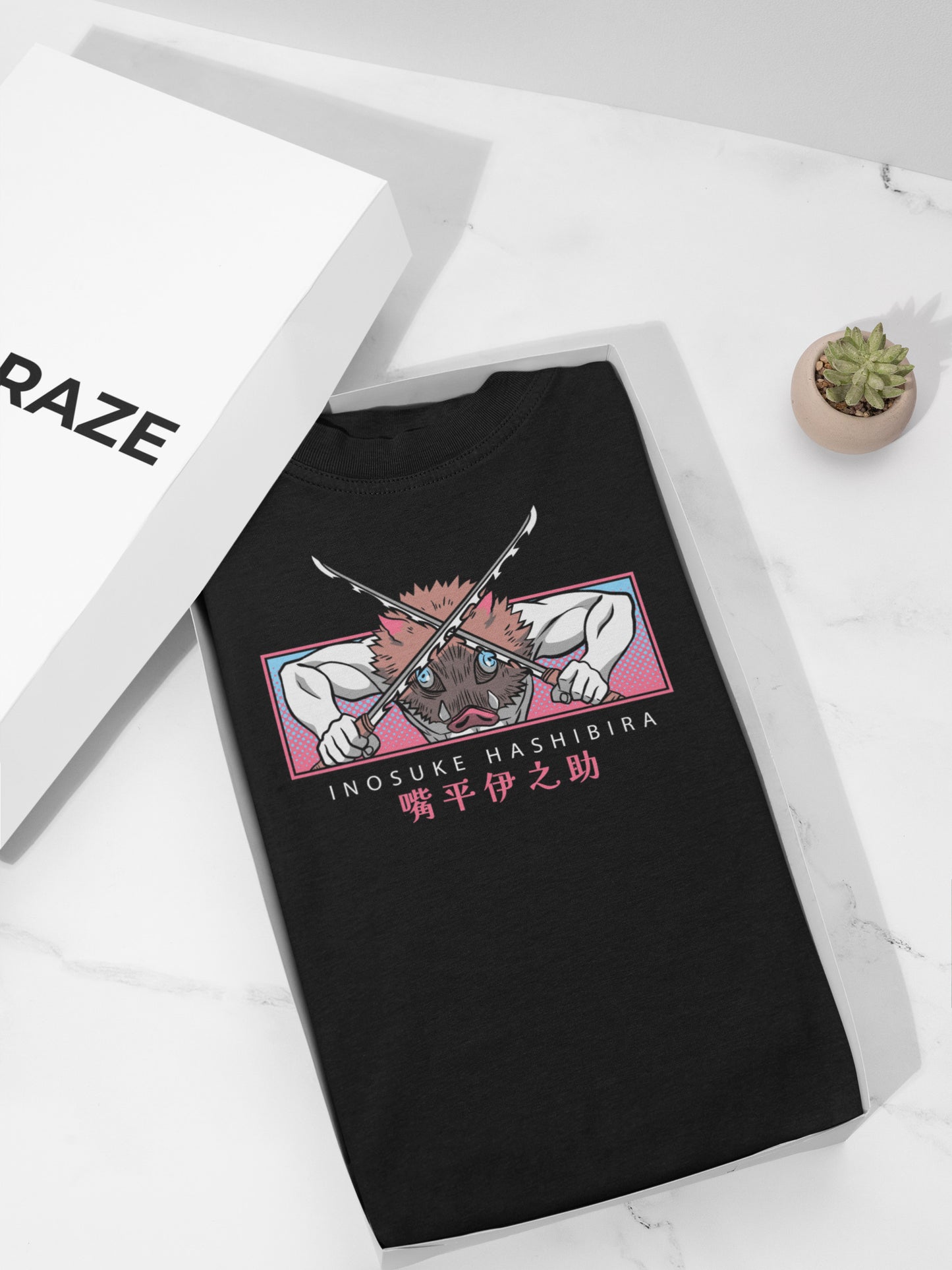 Inosuke Oversized Anime T-Shirt – Beast Breathing Editionn