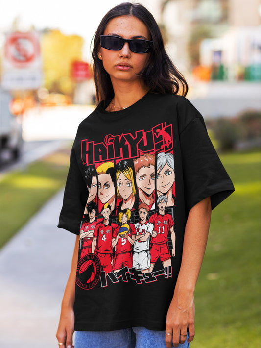 Haikyuu!! Nekoma Squad Oversized T-Shirt