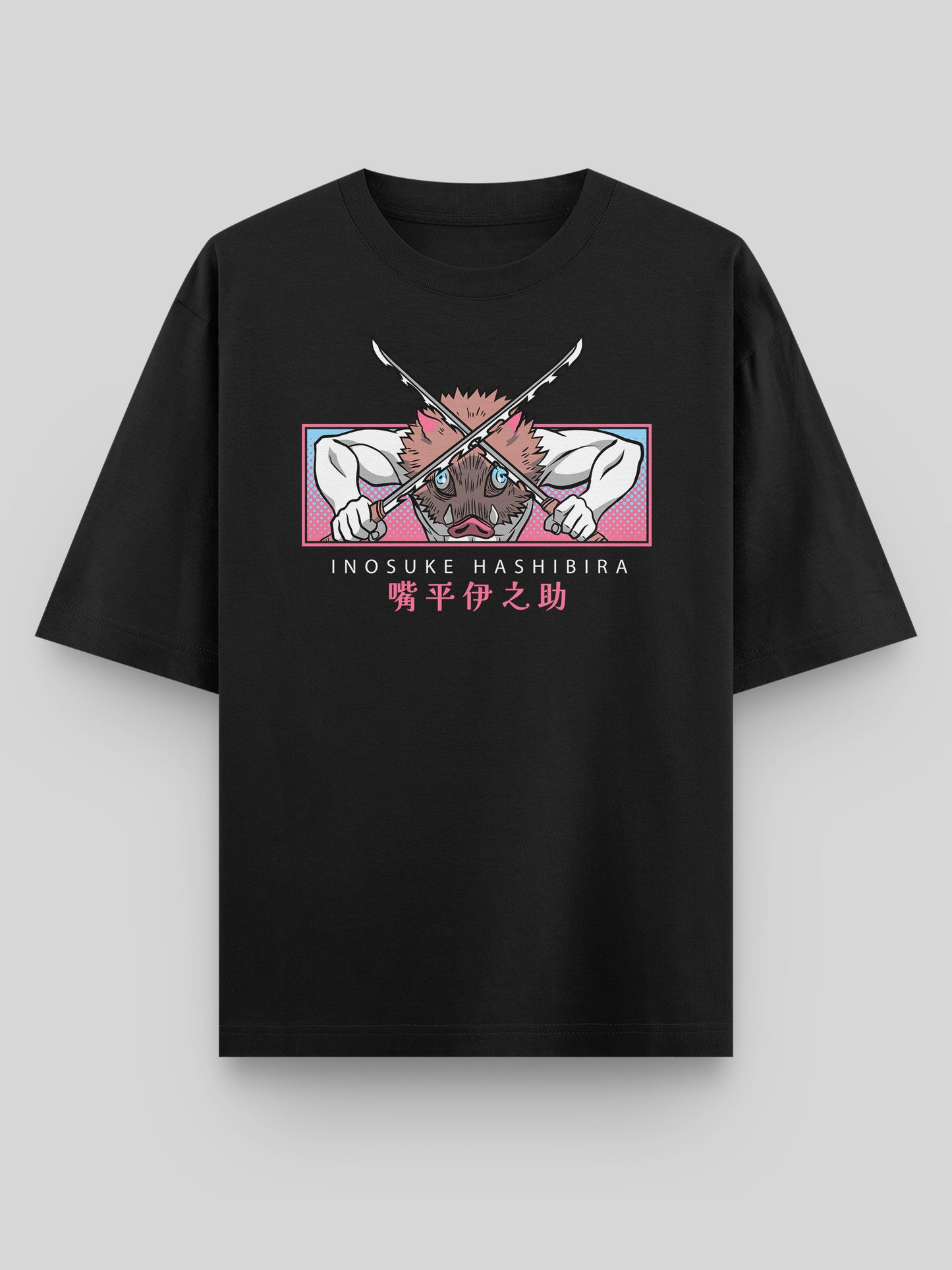 Inosuke Oversized Anime T-Shirt – Beast Breathing Editionn