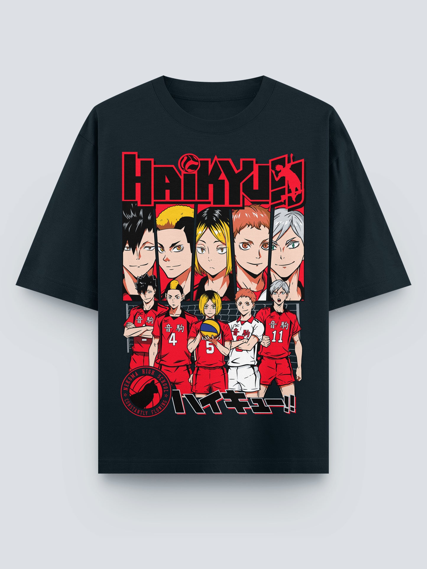 Haikyuu!! Nekoma Squad Oversized T-Shirt