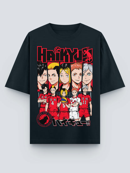 Haikyuu!! Nekoma Squad Oversized T-Shirt