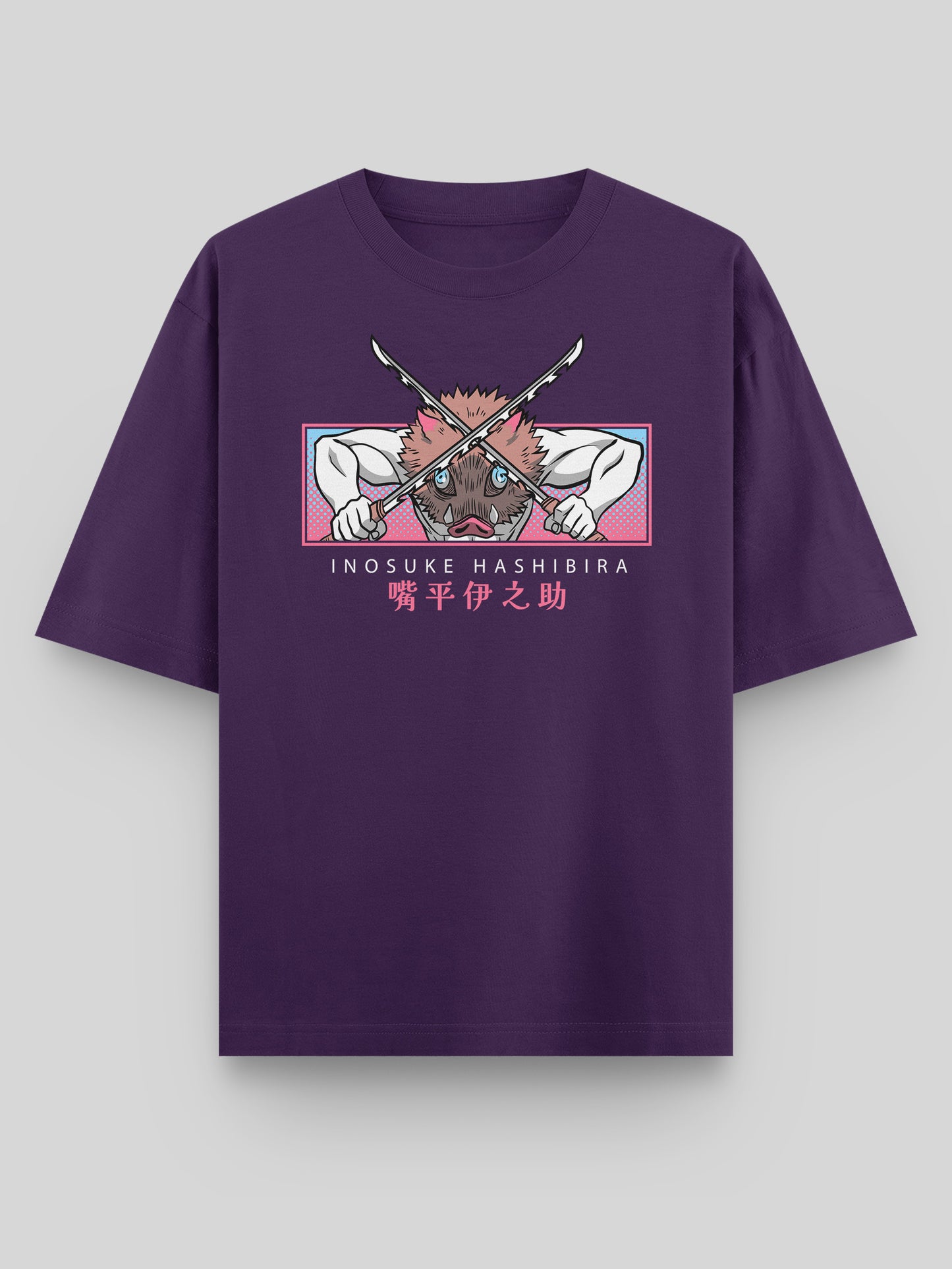 Inosuke Oversized Anime T-Shirt – Beast Breathing Editionn